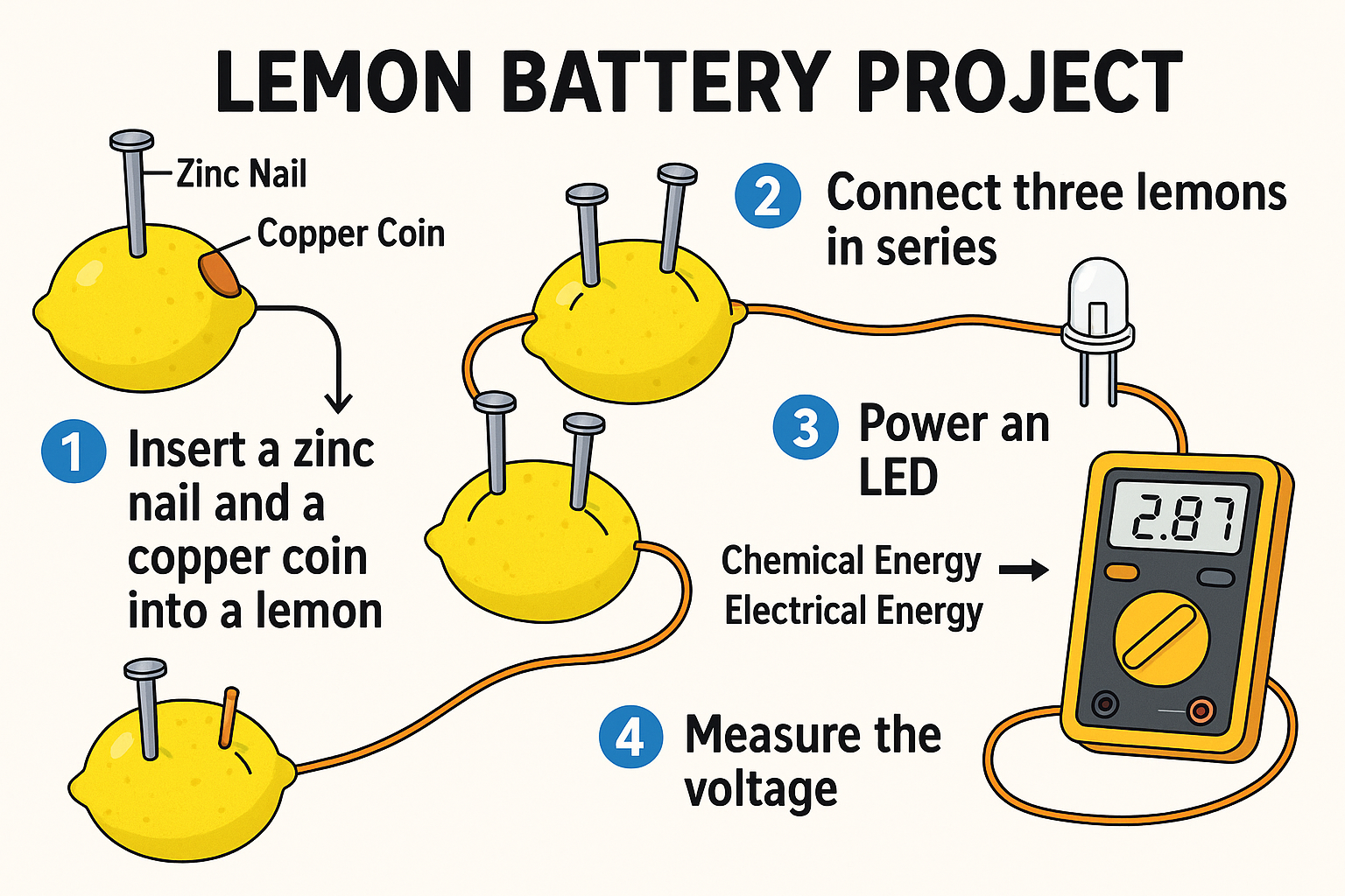 lemon battery project