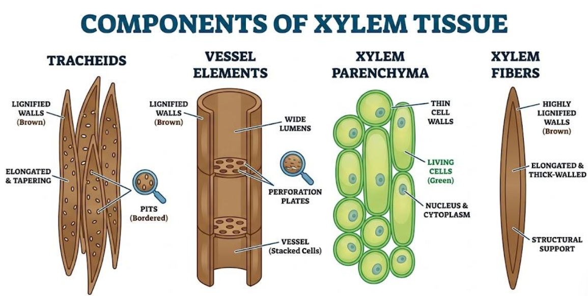 Components of Xylem