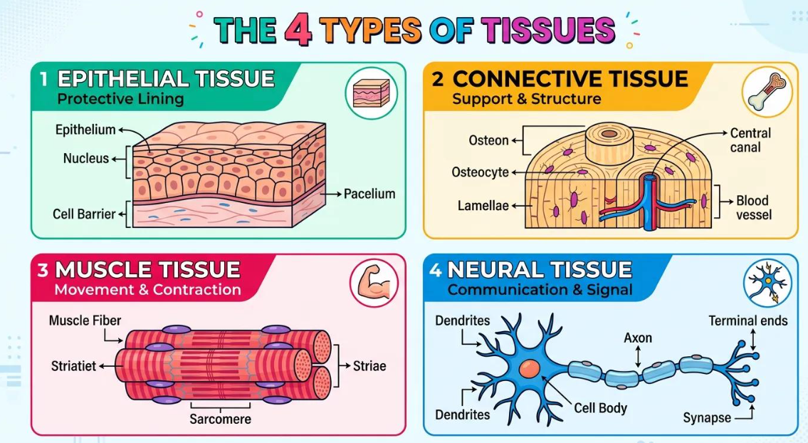 Types of Animal Tissues